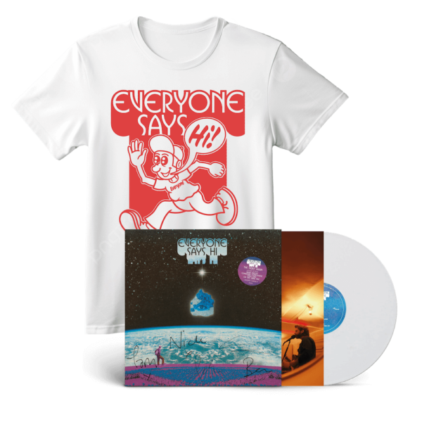 Everyone Says Hi T-shirt & Signed Vinyl Bundle