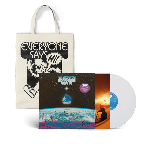 Everyone Says Hi Tote Bag & Signed Vinyl Bundle